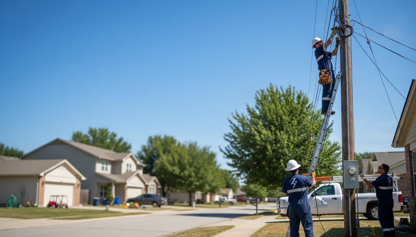 Residential electrician providing installation services in Wingate, MD